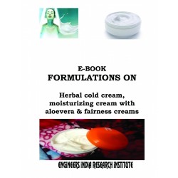ebook Formulations on Herbal Cold Cream, Moisturizing Cream with Aloevera & Fairness Creams